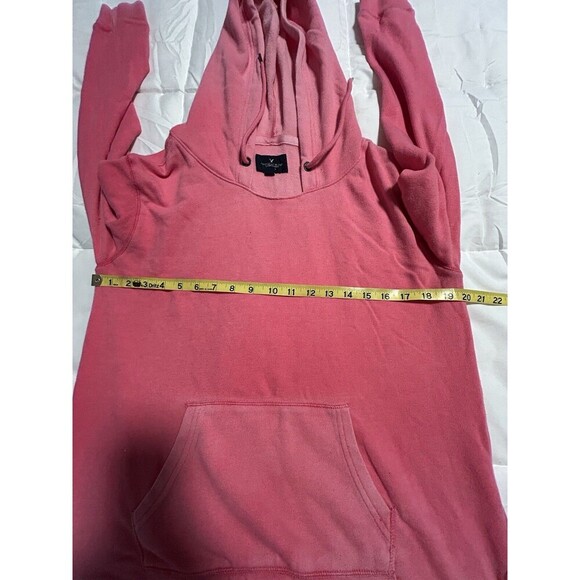AMERICAN EAGLE Pink Hoodie Sweatshirt Medium - Picture 7 of 8